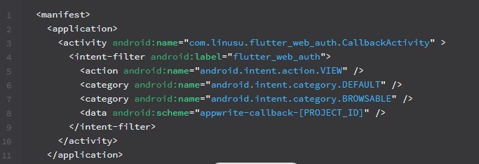 app writer command