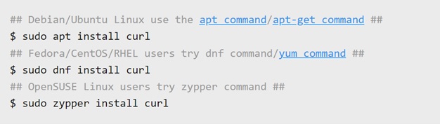 Curl command for PC