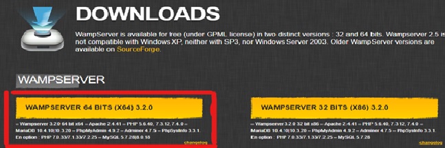 wamp server setup on windows 10 