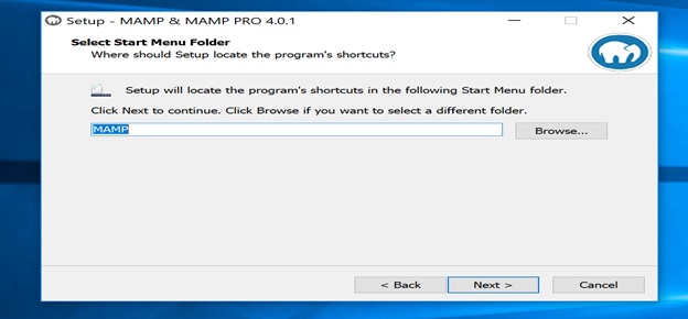 mamp server setup on windows 10